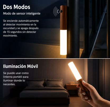 Luz nocturna LED con sensor de movimiento